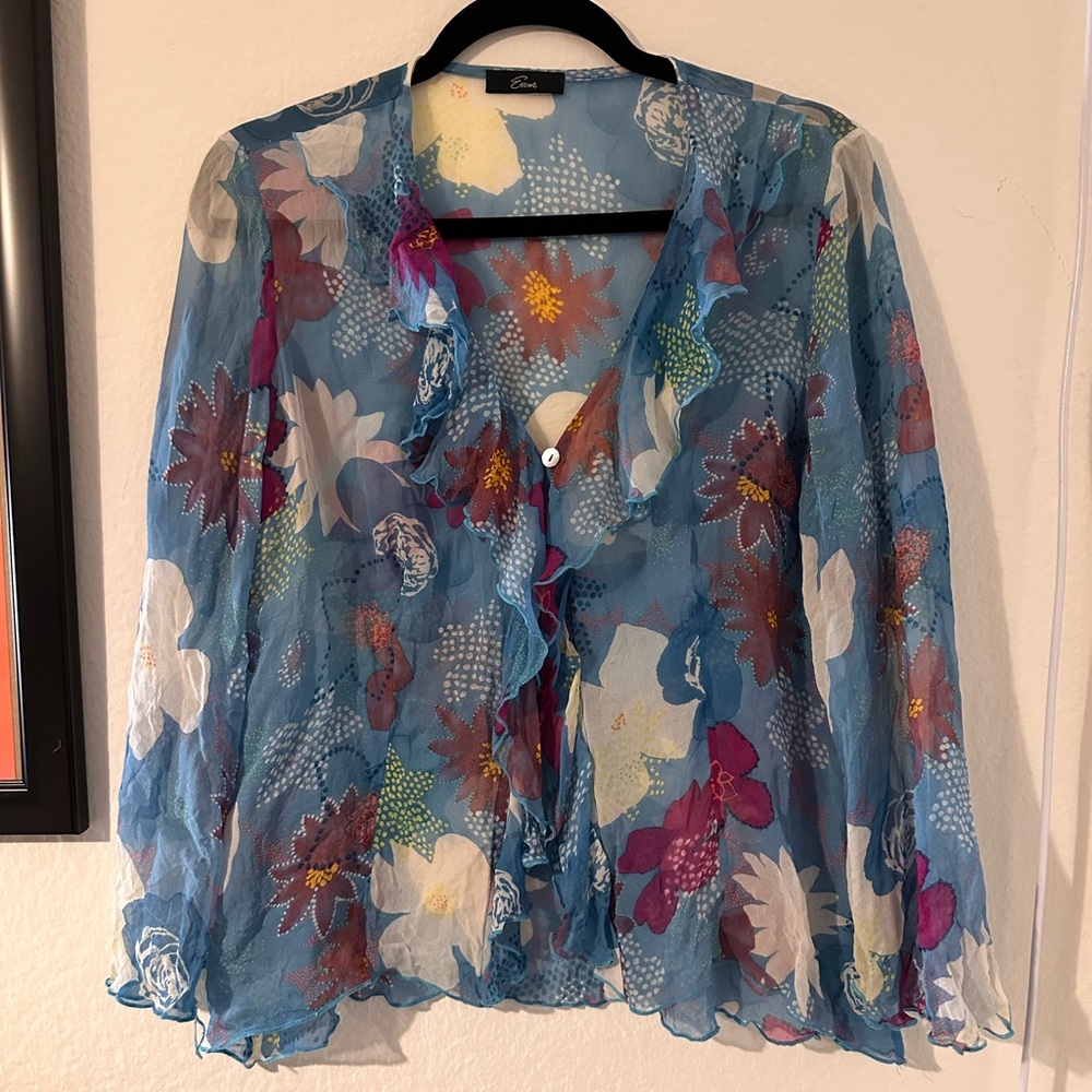 Y2K Flowy Blouse